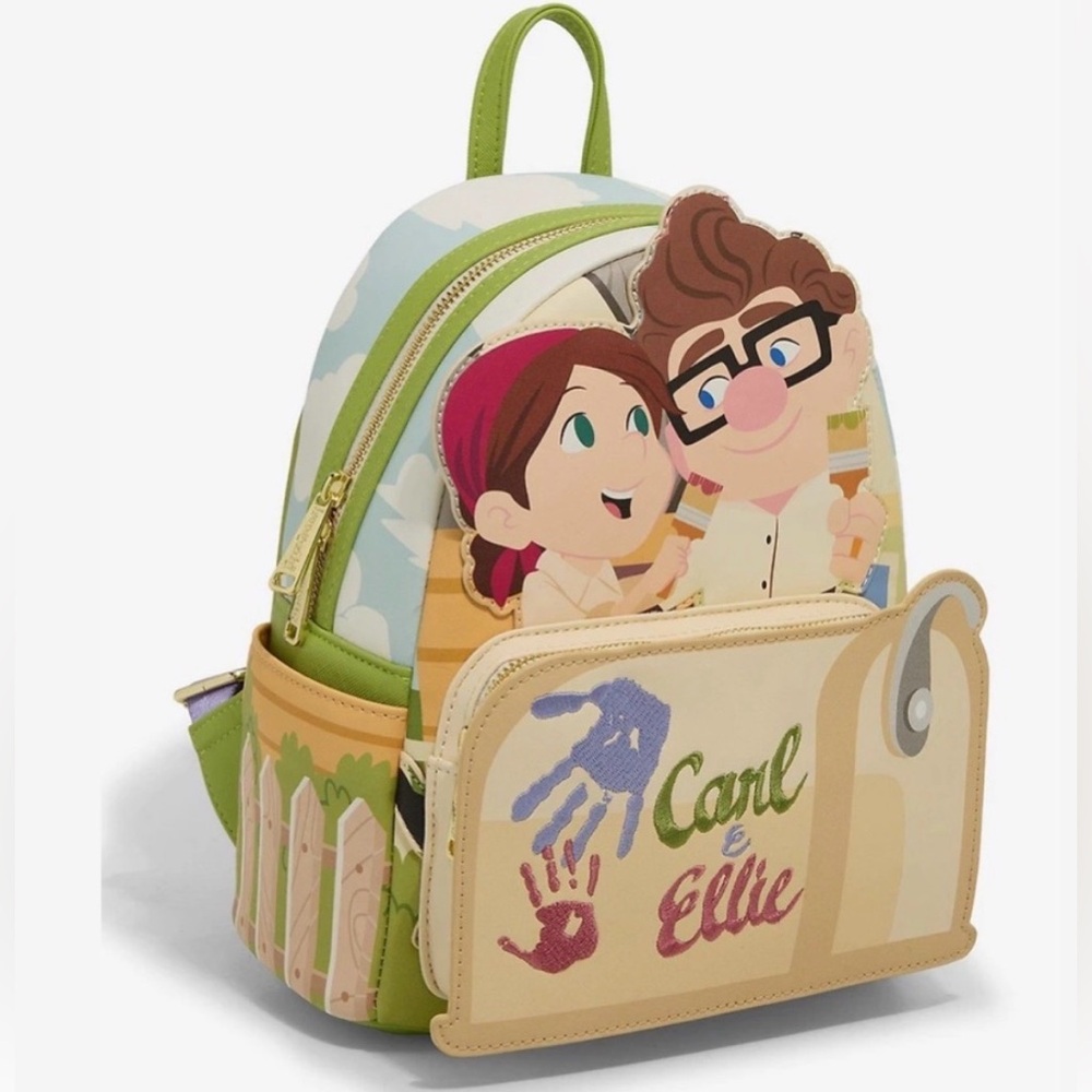 Loungefly Disney Pixar Carl & Ellie Mailbox Mini Backpack New With Tags - Flaw